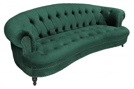 Canapea Clara, Verde inchis, 210x70x80 cm [6]