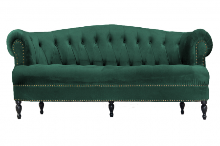 Canapea Clara, Verde inchis, 210x70x80 cm [8]