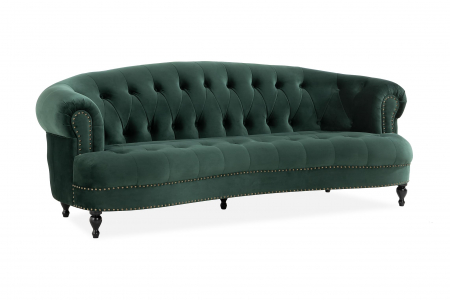 Canapea Clara, Verde inchis, 210x70x80 cm [1]