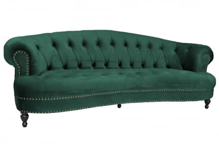 Canapea Clara, Verde inchis, 210x70x80 cm [5]