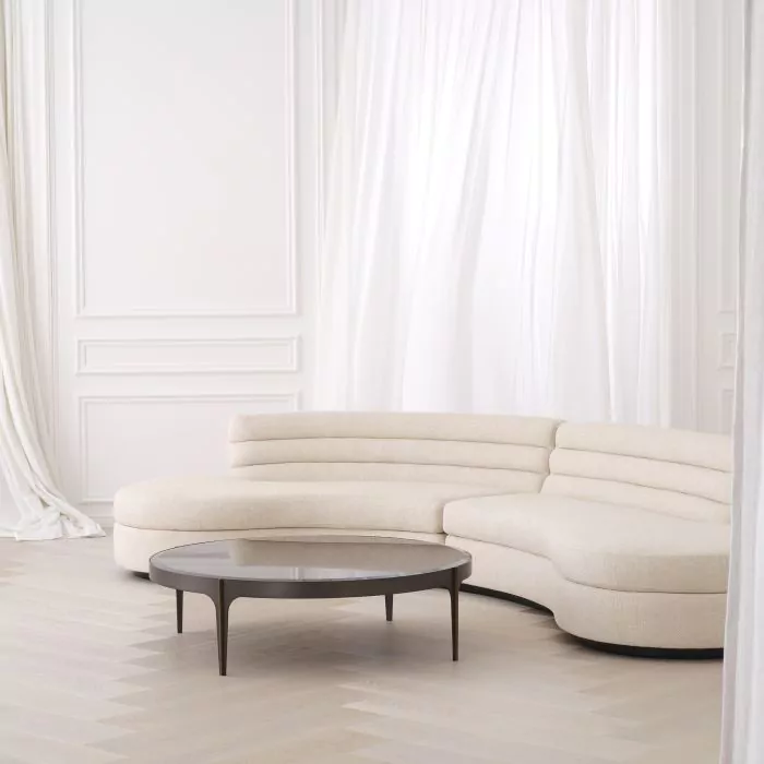 SALE % - Canapea Lennox bouclé crem