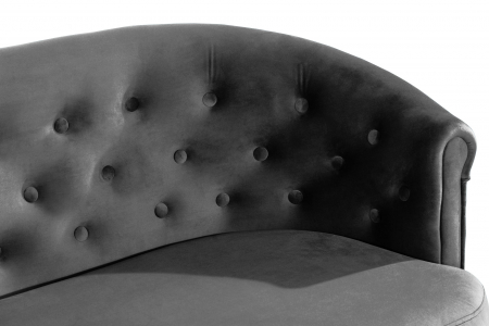 Canapea Mada, Gri inchis, 140x74x68 cm [8]