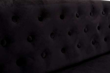 Canapea Mada, Negru, 140x74x68 cm [7]