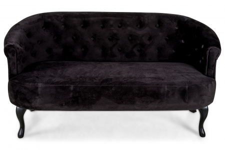Canapea Mada, Negru, 140x74x68 cm [2]