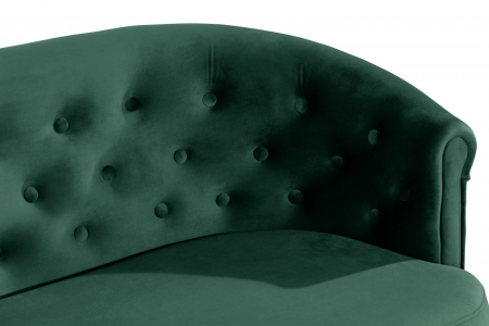 Canapea Mada, Verde inchis, 140x74x68 cm [7]