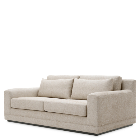 LIVING - Canapea Manhattan S palmer bej |W. 202 | D. 122 | H. 85 | SD. 64 | SW. 160 | SH. 45 | AH. 60 cm 