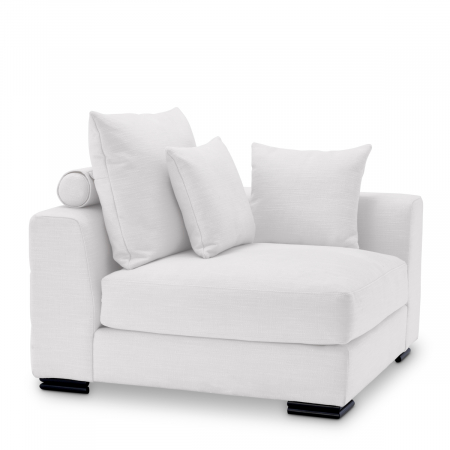 LIVING - Canapea modulară Clifford, avalon alb - Coltar, Dims: W. 111 | D. 106 | H. 90 | SD. 70 | SH. 46  (CM)