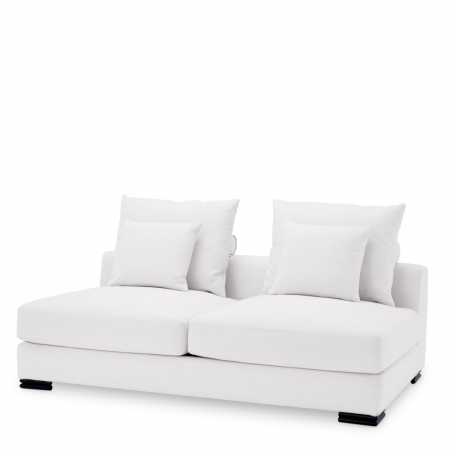 LIVING - Canapea modulară Clifford, avalon alba - 2 locuri, Dims: W. 182 | D. 108 | H. 90 | SD. 70 | SH. 46  (CM)
