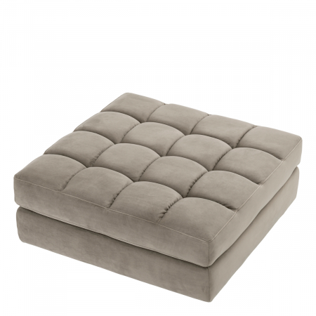 Canapea modulară Dean savona greige velvet - Otoman, Dims: W. 93 | D. 93 | H. 42  (CM) [4]