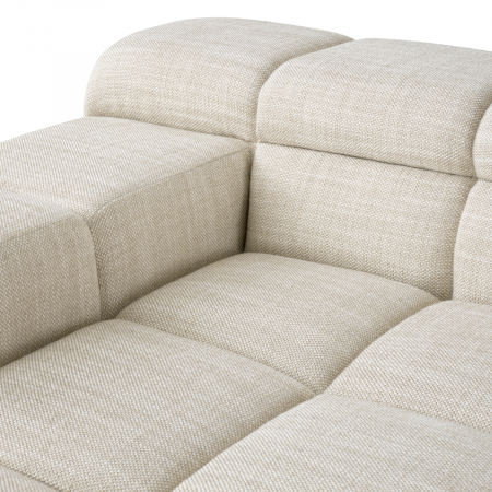 Canapea Modulara Hunter albury bej - Lounge stanga, Dimensiuni: W. 145 | D. 145 | H. 65 | SD. 104.5 | SW. 109 | SH. 39 | AH. 54   [6]