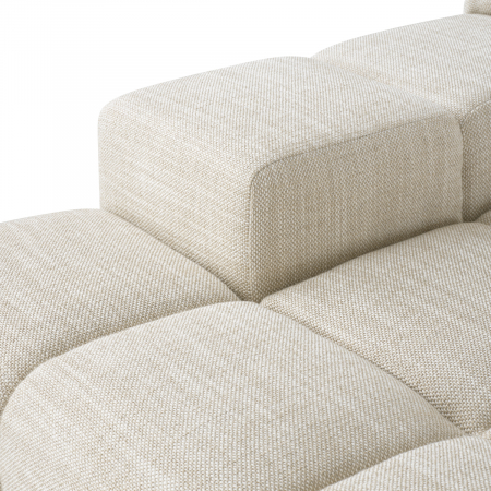 Canapea Modulara Hunter albury bej - Lounge stanga, Dimensiuni: W. 145 | D. 145 | H. 65 | SD. 104.5 | SW. 109 | SH. 39 | AH. 54   [7]