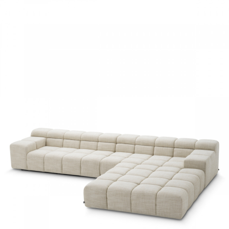 LIVING - Canapea Modulara Hunter albury bej - Stânga, Dimensiuni: W. 185 | D. 110 | H. 65 | SD. 69 | SW. 148 | SH. 39 | AH. 54  