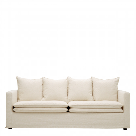 Canapea Montgomery raza de soare off-white, Dims: W. 210 | D. 100 | H. 91 | SD. 76 | SH. 48 | AH. 65  (CM) [2]