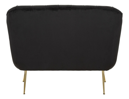 Canapea neagra Budapest cu perne 130x83x91 cm [3]