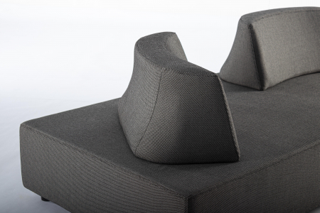 Canapea pentru exterior PIPER, aluminiu_stofa, gri, 200 cm [9]