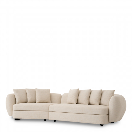LIVING - Canapea Sidney nuoro bej, Dims: W. 314 | D. 123 | H. 68 | SD. 73 | SH. 45 | AH. 68  (CM)