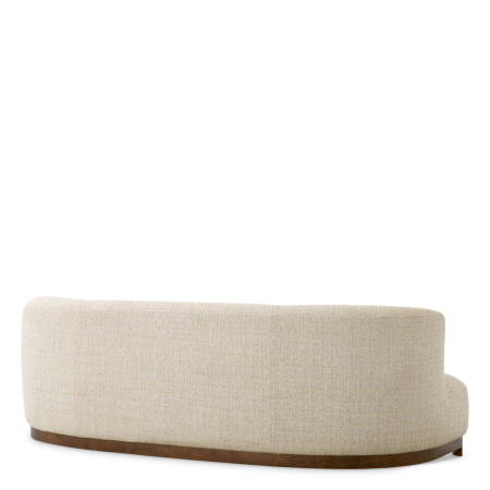 Canapea Stelvio finisaj nuc Winslow bej chenille |W. 232 | D. 100 | H. 74 | SD. 70 | SH. 45 cm  [3]