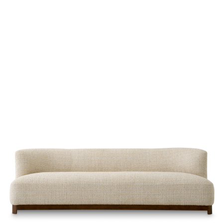 Canapea Stelvio finisaj nuc Winslow bej chenille |W. 232 | D. 100 | H. 74 | SD. 70 | SH. 45 cm  [2]