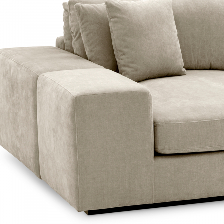 Canapea Vista Grande Lounge clarck, nisip, Dims: W. 380 | D. 200 | H. 90 | SD. 57 | SH. 40 | AH. 60  (CM) [6]