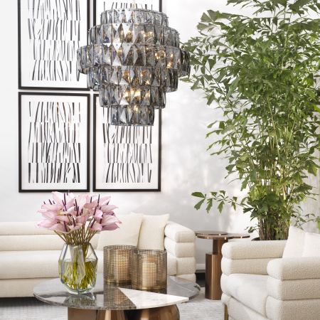 Candelabru, Amazone L din sticla fumurie [6]