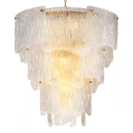 Lustre - Candelabru, Asinara L sticla transparenta texturata