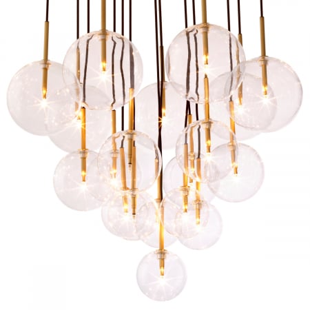 Candelabru, Aulani, finisaj din alamă cu aspect vintage, Dims: Ø 80 | min H. 125 | max H. 200 | Adjustable (CM) [4]