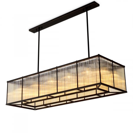 SALE % - Candelabru, Bernardi Dreptunghiular, finisaj bronz, Dims: L. 140 | W. 50 | H. 30  (CM)