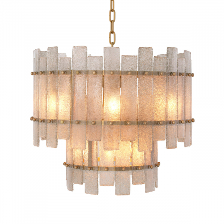 Lustre - Candelabru, Caprera, finisaj din alamă cu aspect vintage, Dims: Ø 57 | H. 46  (CM)