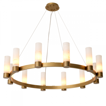 Candelabru, Castro, finisaj din alamă cu aspect vintage, Dims: Ø 136 | H. 30  (CM) [2]