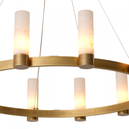 Candelabru, Castro, finisaj din alamă cu aspect vintage, Dims: Ø 136 | H. 30  (CM) [3]
