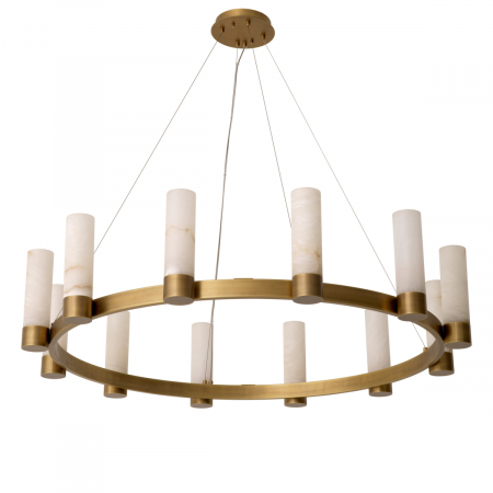 Candelabru, Castro, finisaj din alamă cu aspect vintage, Dims: Ø 136 | H. 30  (CM) [4]