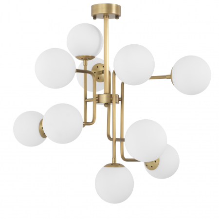 Candelabru, Chase, finisaj din alamă cu aspect vintage, Dims: Ø 84 | min H. 73 | Adjustable (CM) [1]