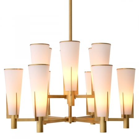 ILUMINAT - Candelabru, Dino Double, finisaj din alamă cu aspect vintage, Dims: Ø 87 | H. 56.5  (CM)