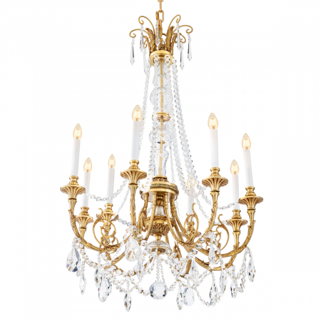 Candelabru, Duvaux finisaj auriu antic, Dims: Ø 80 | H. 116  (CM) [2]
