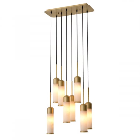 Lustre - Candelabru, Eos, finisaj din alamă cu aspect vintage, Dims: W. 62 | D. 26 | H. 117  (CM)