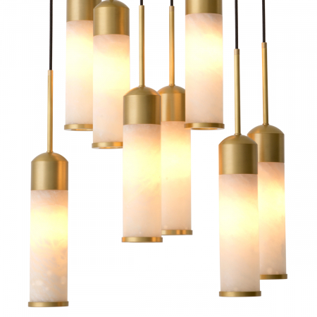 Candelabru, Eos, finisaj din alamă cu aspect vintage, Dims: W. 62 | D. 26 | H. 117  (CM) [2]