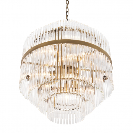 Candelabru, Est, finisaj din alamă cu aspect vintage, Dims: Ø 60 | H. 68  (CM) [1]