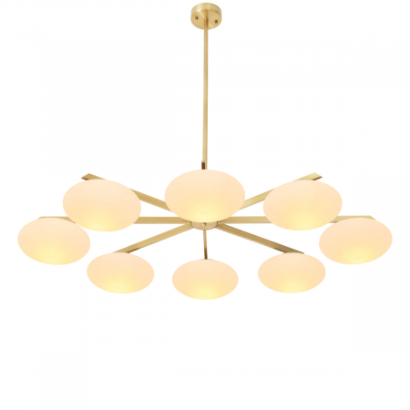 Candelabru, Evergreen dublu, finisaj din alamă cu aspect vintage, Dims: W. 140 | D. 95 | H. 24.5 | min H. 38  (CM) [2]