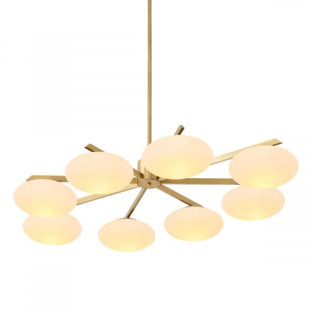 Lustre - Candelabru, Evergreen dublu, finisaj din alamă cu aspect vintage, Dims: W. 140 | D. 95 | H. 24.5 | min H. 38  (CM)