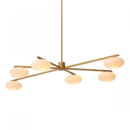 Lustre - Candelabru, Evergreen L, finisaj din alamă cu aspect vintage, Dims: W. 210 | D. 113 | H. 22 | min H. 38  (CM)