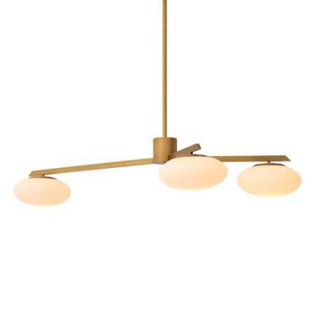 Lustre - Candelabru, Evergreen S, finisaj din alamă cu aspect vintage, Dims: W. 141 | D. 72 | H. 22 | min H. 38  (CM)