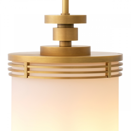 Candelabru, Fayence, finisaj din alamă cu aspect vintage, Dims: Ø 28.5 | H. 123.5  (CM) [3]