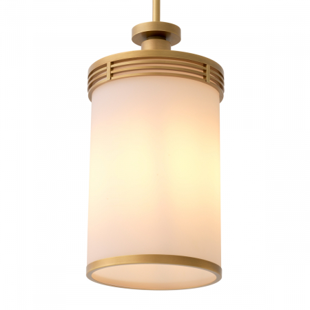 Candelabru, Fayence, finisaj din alamă cu aspect vintage, Dims: Ø 28.5 | H. 123.5  (CM) [1]