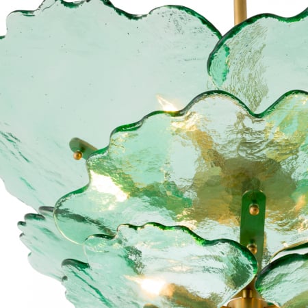 Candelabru, Florina din sticla verde, Dims: Ø 83 | H. 54  (CM) [2]