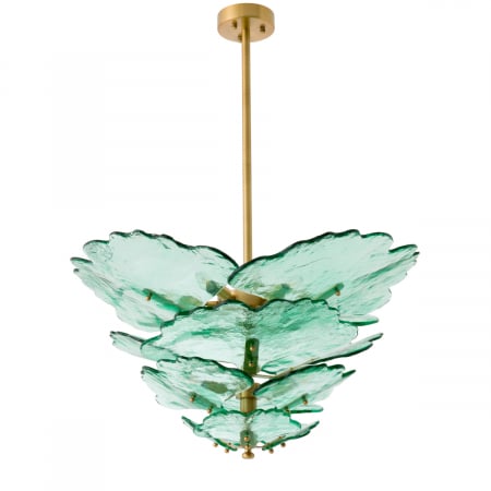 Candelabru, Florina din sticla verde, Dims: Ø 83 | H. 54  (CM) [3]