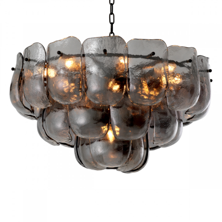 Lustre - Candelabru, Gustave din sticla fumurie
