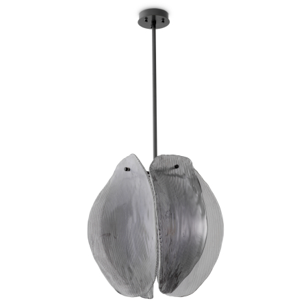 Candelabru Hibis cu finisaj bronz, sticla fumurie [3]