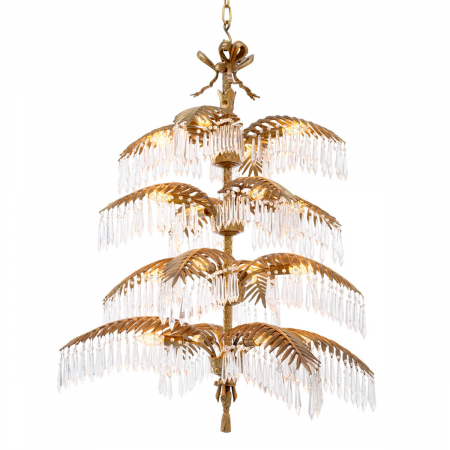 Lustre - Candelabru, Hildebrandt XL, finisaj din alamă cu aspect vintage