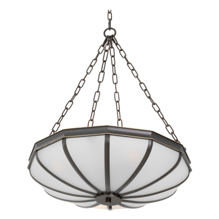 Candelabru Jenkins S cu finisaj bronz, sticla alba |W. 60 | D. 60 | H. 16.5 cm  [3]
