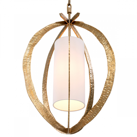 Candelabru, Luciano, finisaj din alamă cu aspect vintage hammered [4]
